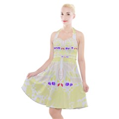 Butterfly Art T- Shirtbutterfly T- Shirt (4) Halter Party Swing Dress  by maxcute