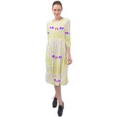 Butterfly Art T- Shirtbutterfly T- Shirt (4) Ruffle End Midi Chiffon Dress by maxcute