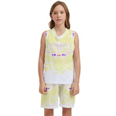 Butterfly Art T- Shirtbutterfly T- Shirt (4) Kids  Basketball Mesh Set