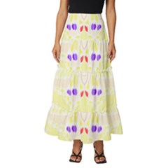 Butterfly Art T- Shirtbutterfly T- Shirt (4) Tiered Ruffle Maxi Skirt