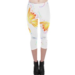 Butterfly Art T- Shirtbutterfly T- Shirt (5) Capri Leggings  by maxcute