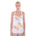 Butterfly Art T- Shirtbutterfly T- Shirt (5) Boyleg Halter Swimsuit  View1