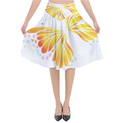 Butterfly Art T- Shirtbutterfly T- Shirt (5) Flared Midi Skirt by maxcute