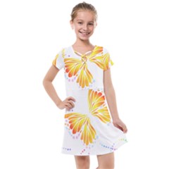 Butterfly Art T- Shirtbutterfly T- Shirt (5) Kids  Cross Web Dress by maxcute