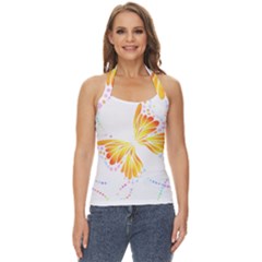 Butterfly Art T- Shirtbutterfly T- Shirt (5) Basic Halter Top by maxcute