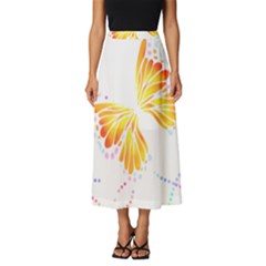 Butterfly Art T- Shirtbutterfly T- Shirt (5) Classic Midi Chiffon Skirt