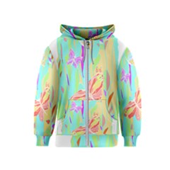 Butterfly Art T- Shirtbutterfly T- Shirt (6) Kids  Zipper Hoodie by maxcute