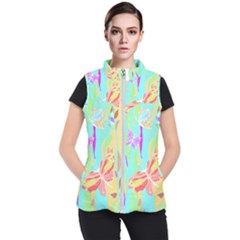 Butterfly Art T- Shirtbutterfly T- Shirt (6) Women s Puffer Vest