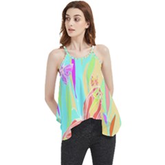 Butterfly Art T- Shirtbutterfly T- Shirt (6) Flowy Camisole Tank Top by maxcute