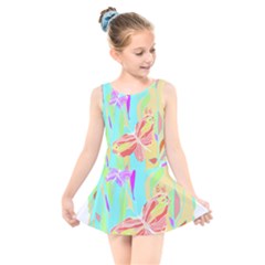 Butterfly Art T- Shirtbutterfly T- Shirt (6) Kids  Skater Dress Swimsuit by maxcute