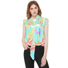 Butterfly Art T- Shirtbutterfly T- Shirt (6) Frill Detail Shirt by maxcute