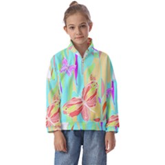 Butterfly Art T- Shirtbutterfly T- Shirt (6) Kids  Half Zip Hoodie by maxcute