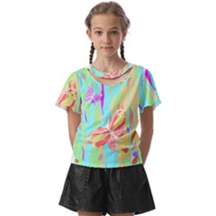 Butterfly Art T- Shirtbutterfly T- Shirt (6) Kids  Front Cut Tee by maxcute