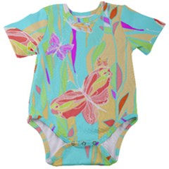 Butterfly Art T- Shirtbutterfly T- Shirt (6) Baby Short Sleeve Bodysuit by maxcute