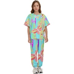 Butterfly Art T- Shirtbutterfly T- Shirt (6) Kids  Tee And Pants Sports Set by maxcute