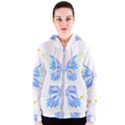 Butterfly Art T- Shirtbutterfly T- Shirt (7) Women s Zipper Hoodie View1