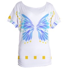 Butterfly Art T- Shirtbutterfly T- Shirt (7) Women s Oversized Tee by maxcute