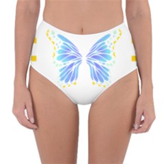 Butterfly Art T- Shirtbutterfly T- Shirt (7) Reversible High-waist Bikini Bottoms by maxcute