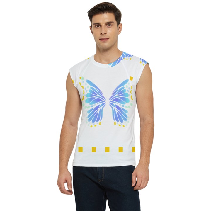 Butterfly Art T- Shirtbutterfly T- Shirt (7) Men s Raglan Cap Sleeve Tee