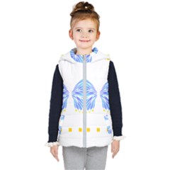 Butterfly Art T- Shirtbutterfly T- Shirt (7) Kids  Hooded Puffer Vest