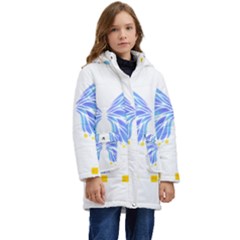 Butterfly Art T- Shirtbutterfly T- Shirt (7) Kid s Hooded Longline Puffer Jacket by maxcute