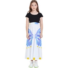 Butterfly Art T- Shirtbutterfly T- Shirt (7) Kids  Flared Maxi Skirt by maxcute