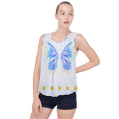 Butterfly Art T- Shirtbutterfly T- Shirt (7) Bubble Hem Chiffon Tank Top by maxcute