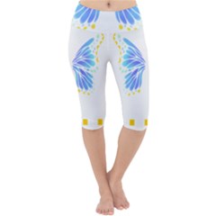 Butterfly Art T- Shirtbutterfly T- Shirt (7) Lightweight Velour Cropped Yoga Leggings by maxcute