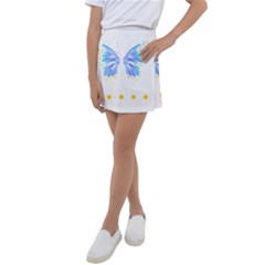 Butterfly Art T- Shirtbutterfly T- Shirt (7) Kids  Tennis Skirt by maxcute