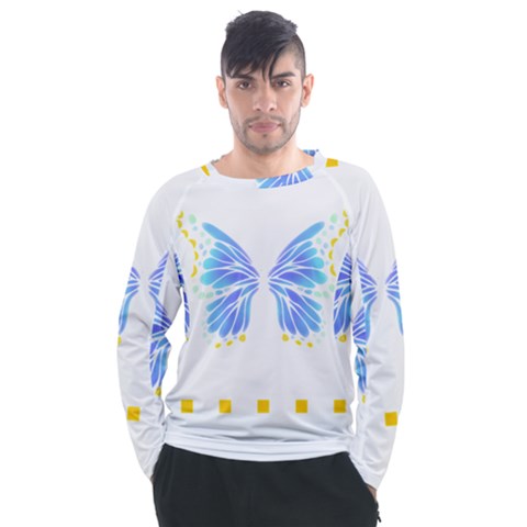 Butterfly Art T- Shirtbutterfly T- Shirt (7) Men s Long Sleeve Raglan Tee by maxcute