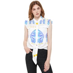 Butterfly Art T- Shirtbutterfly T- Shirt (7) Frill Detail Shirt by maxcute