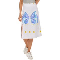 Butterfly Art T- Shirtbutterfly T- Shirt (7) Midi Panel Skirt by maxcute