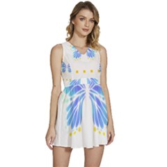 Butterfly Art T- Shirtbutterfly T- Shirt (7) Sleeveless High Waist Mini Dress