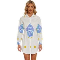 Butterfly Art T- Shirtbutterfly T- Shirt (7) Womens Long Sleeve Shirt Dress