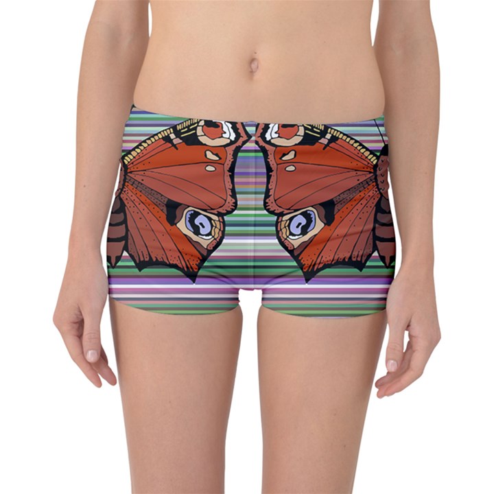 Butterfly Art T- Shirtbutterfly T- Shirt (8) Boyleg Bikini Bottoms