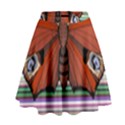 Butterfly Art T- Shirtbutterfly T- Shirt (8) High Waist Skirt View1