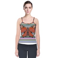 Butterfly Art T- Shirtbutterfly T- Shirt (8) Velvet Spaghetti Strap Top by maxcute