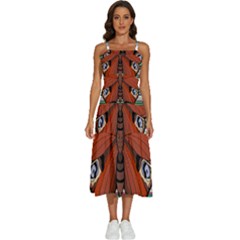 Butterfly Art T- Shirtbutterfly T- Shirt (8) Sleeveless Shoulder Straps Boho Dress