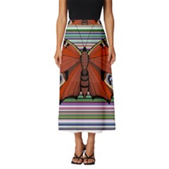 Butterfly Art T- Shirtbutterfly T- Shirt (8) Classic Midi Chiffon Skirt