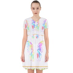 Butterfly Art T- Shirtbutterfly T- Shirt Adorable In Chiffon Dress by maxcute