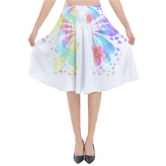 Butterfly Art T- Shirtbutterfly T- Shirt Flared Midi Skirt by maxcute