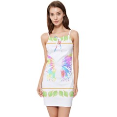 Butterfly Art T- Shirtbutterfly T- Shirt Summer Tie Front Dress by maxcute