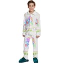 Butterfly Art T- Shirtbutterfly T- Shirt Kids  Long Sleeve Velvet Pajamas Set View1