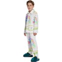 Butterfly Art T- Shirtbutterfly T- Shirt Kids  Long Sleeve Velvet Pajamas Set View2