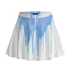 Butterfly Art T- Shirtmelting Butterfly Blue Wings Art  Design T- Shirt Mini Flare Skirt by maxcute