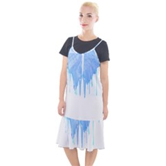 Butterfly Art T- Shirtmelting Butterfly Blue Wings Art  Design T- Shirt Camis Fishtail Dress by maxcute