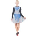 Butterfly Art T- Shirtmelting Butterfly Blue Wings Art  Design T- Shirt Plunge Pinafore Velour Dress View2