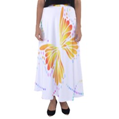 Butterfly Design T- Shirtbutterfly T- Shirt (1) Flared Maxi Skirt by maxcute