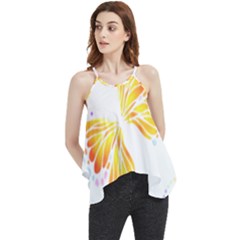 Butterfly Design T- Shirtbutterfly T- Shirt (1) Flowy Camisole Tank Top by maxcute