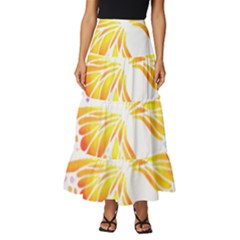 Butterfly Design T- Shirtbutterfly T- Shirt (1) Tiered Ruffle Maxi Skirt